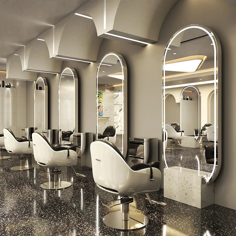 Modern Custom Large 3d Touch Led Light Smart Salon Standing Mirror