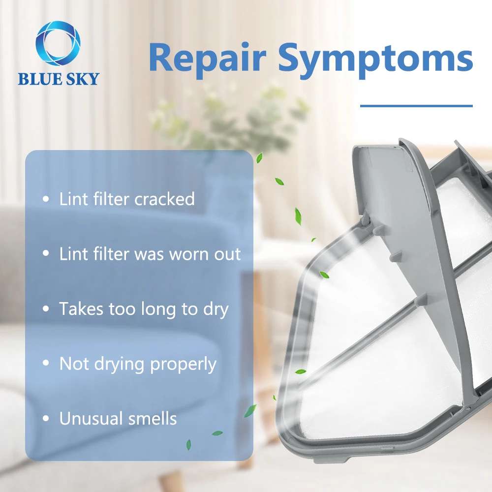 DC97-16742A Dryer Lint Screen Filter DC61-02610A Lint Filter Flip Case for Samsungs Dryer Replaces 3319952 AP5306681 PS4221839