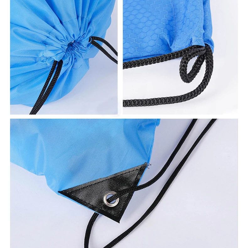Drawstring Backpack Bags Bulk Back Pack Cinch Tote Sport Storage 210D Polyester Bag for Gym Traveling