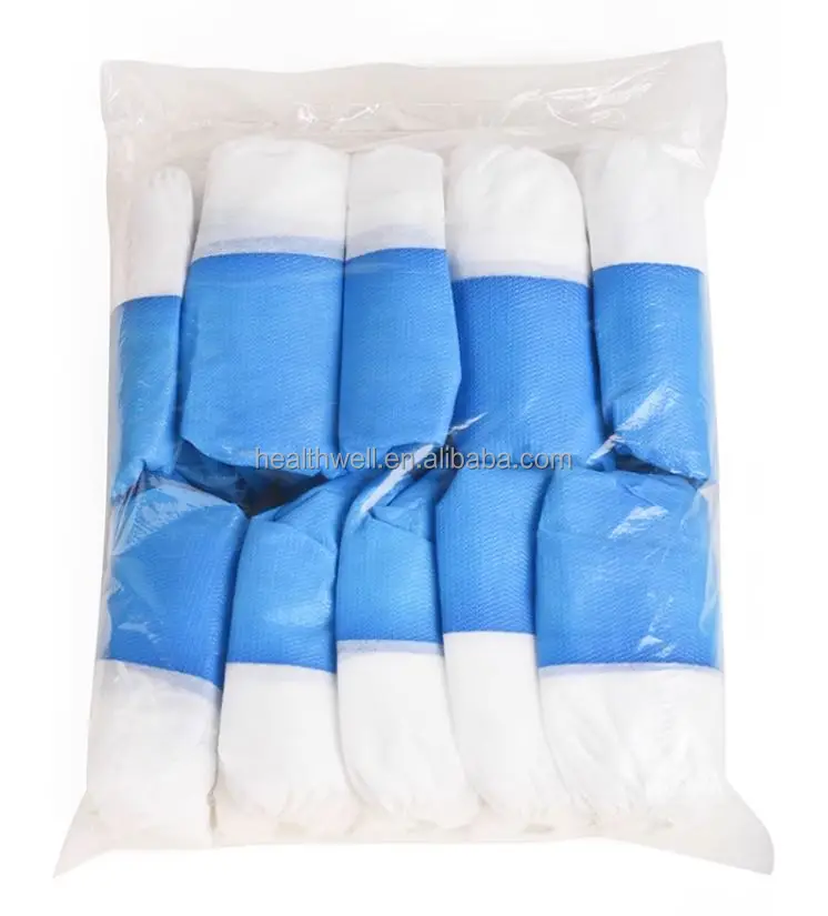 Disposable Plastic waterproof  PP+CPE coated shoe cove PPE Machine-made Water-proof