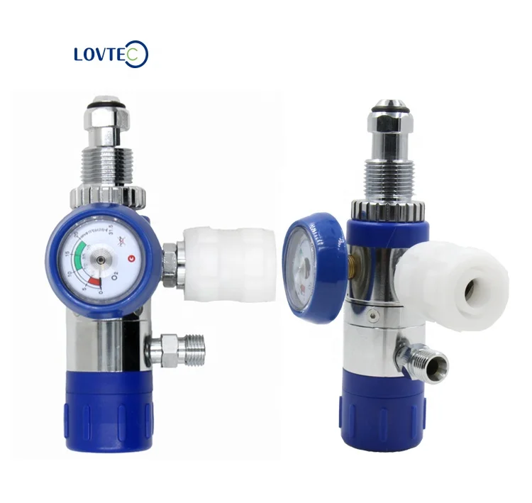 Lovtec American hot sale high quality  full brass oxygen regulator with quick outlet  pressure G5/8 reducer MEDICAL type