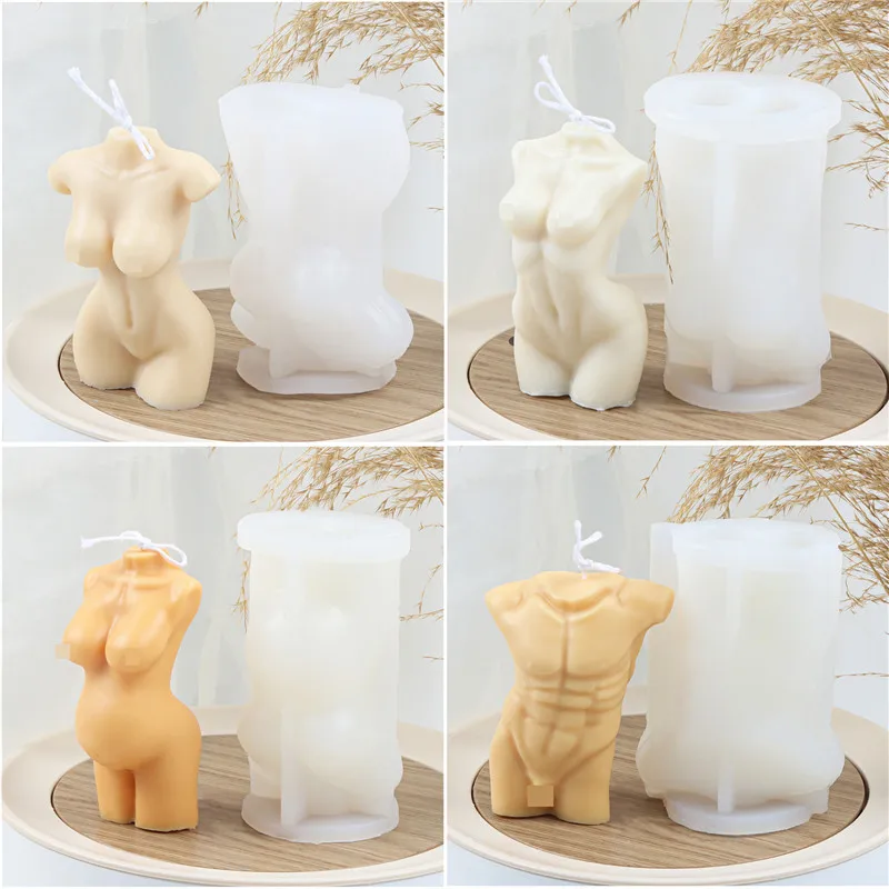 Classic Pregnant Woman Good Shape Lady Silicone Candle Mold Aromatherapy Wax Gypsum Men and Women Candle Mould