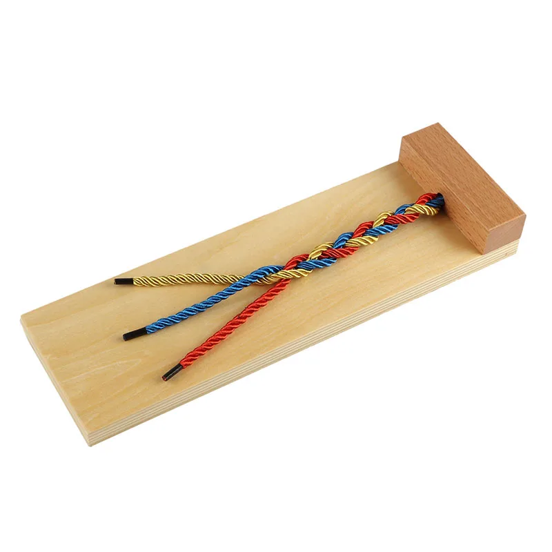 LT049  Braiding Board Montessori equipment kids wooden toy  educational children montessori toy  for kids