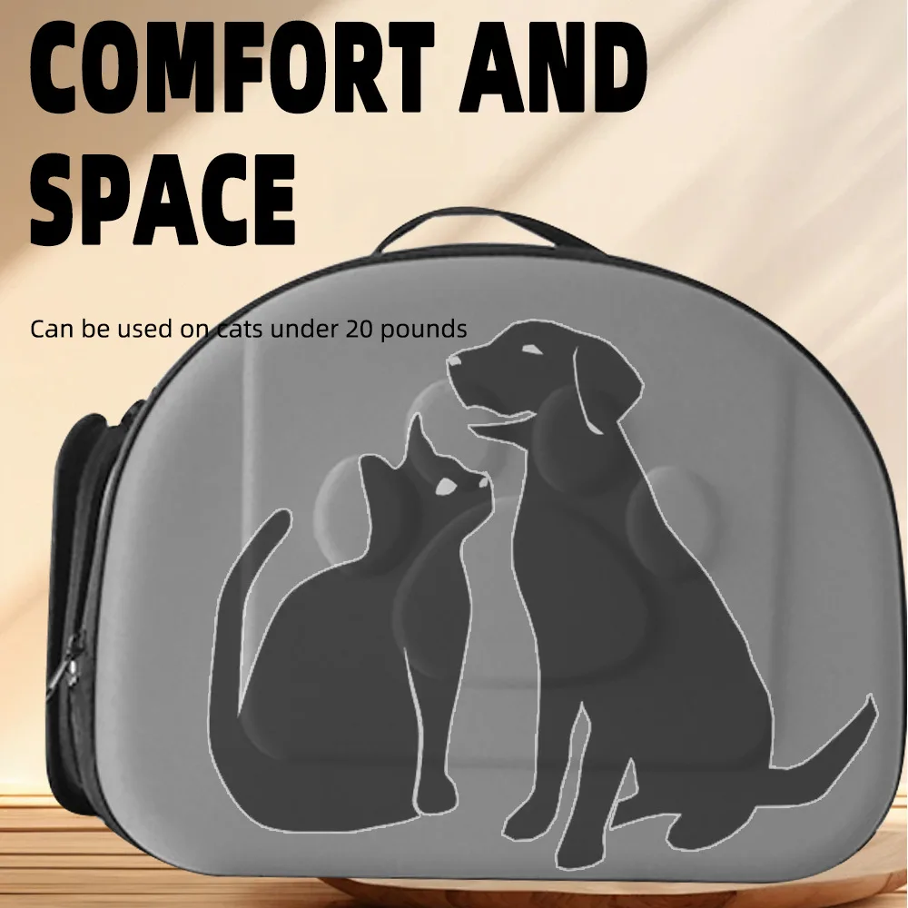 Eco-friendly Pet Travel Carrier Soft-sided Collapsible Portable Carry Travel Tote Bag with Mesh Windows Porous Design
