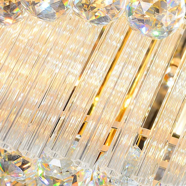  Fancy Lights For Home Modern Simple Drum Crystal Ceiling Lamp Dining Room Lighting Bed