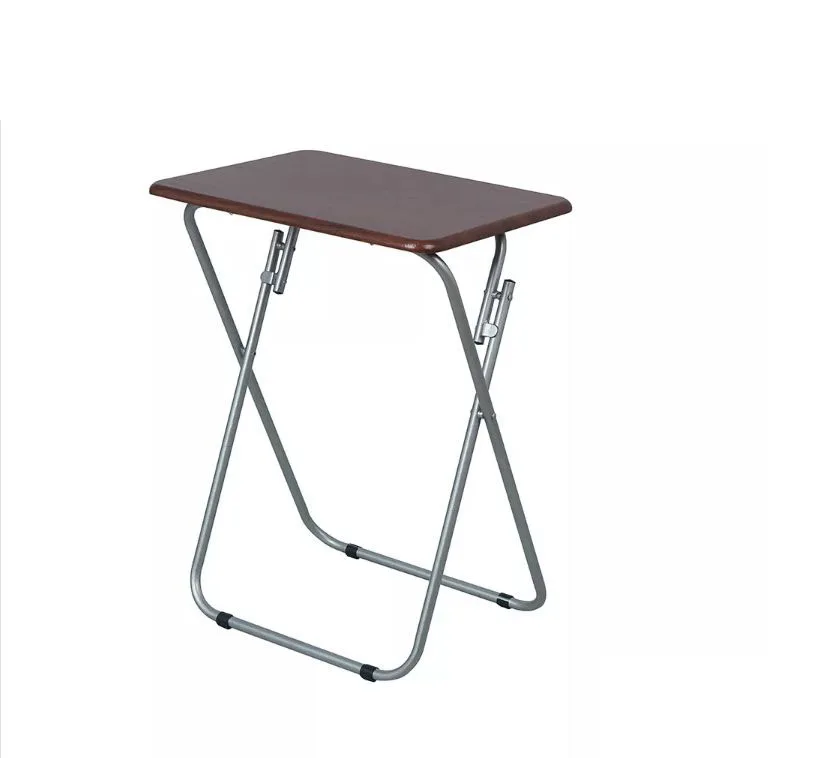 Folding Small Wooden Square Portable Laptop Wood Home Furniture Metal Trays, Tv Tray Table