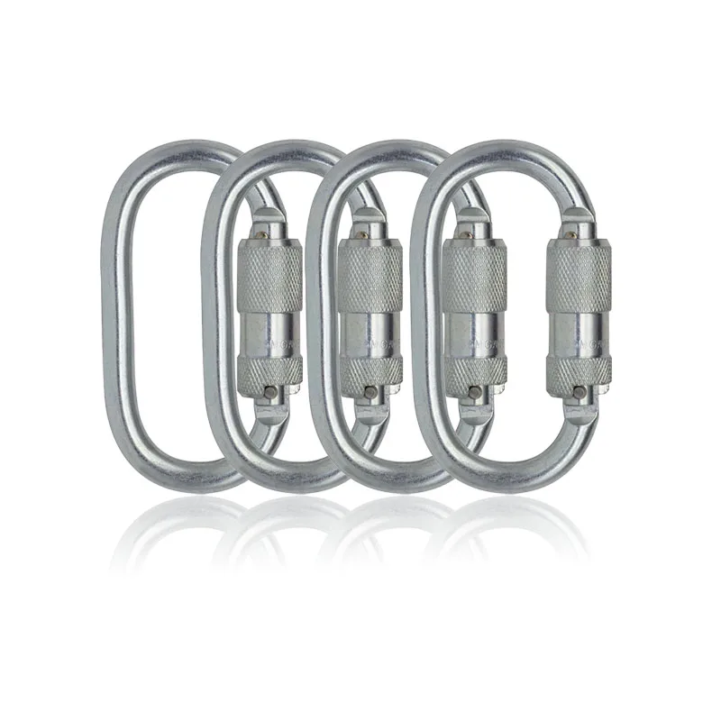 JENSAN Custom Good 23KN Carabiner Steel Climbing Crabiner Hook For Fall Arrest