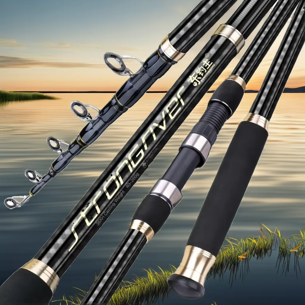 2.1-5.4m ultralight telescopic surf carp fishing rods
