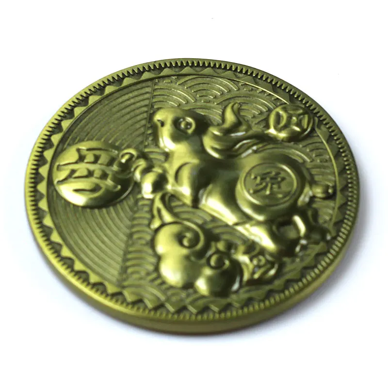 Wholesale High Quality Custom 3D Antique Gold Souvenir Coin Cheap Commemorative Coin