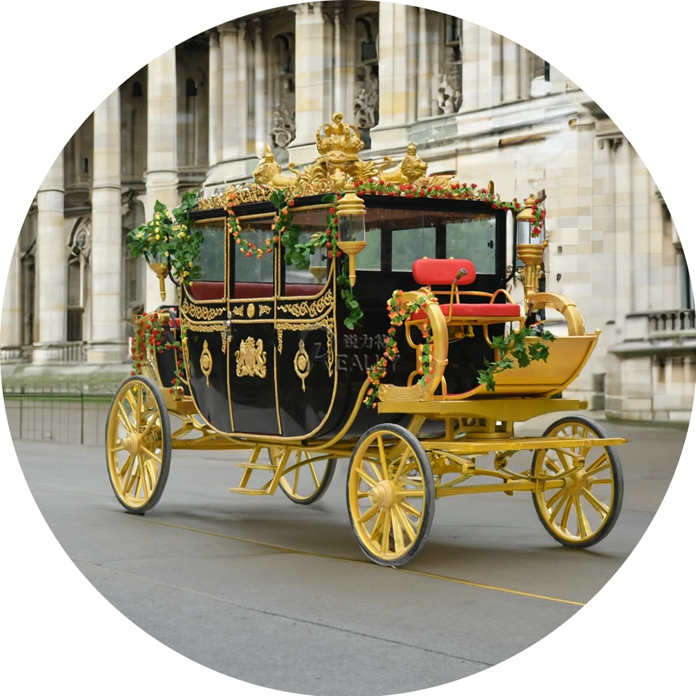 OEM Newest Wedding and Sightseeing Horse Drawn Carriage and Electric Horse Carriages for Sale