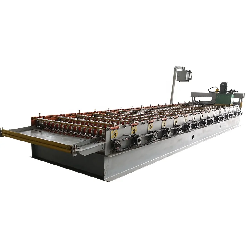 HAIDE Galvanized Steel Roofing Sheet Press Machine Glazed Tile Roof Panel Roll Forming Machine