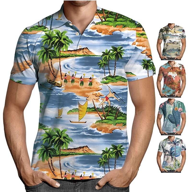 Low Moq Products 3D Sublimation Shirts Custom Design T Shirt Unisex Polyester Polo Shirt Sublimated Men Short-Sleeve Tshirts