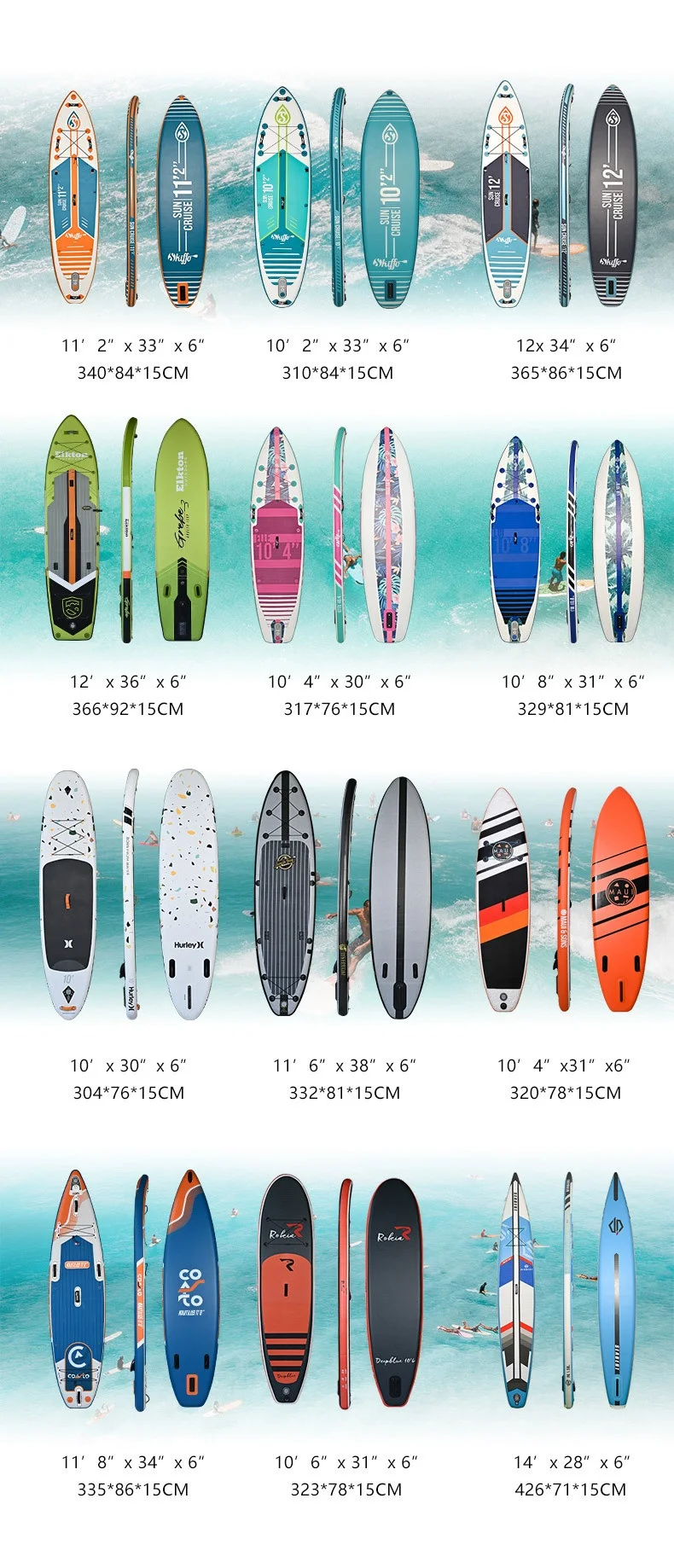 Inflatable Racing Paddle Board Surfboard Multi-Purpose Standing and Fishing Board for Ocean Waters Comes with Pump Accessory