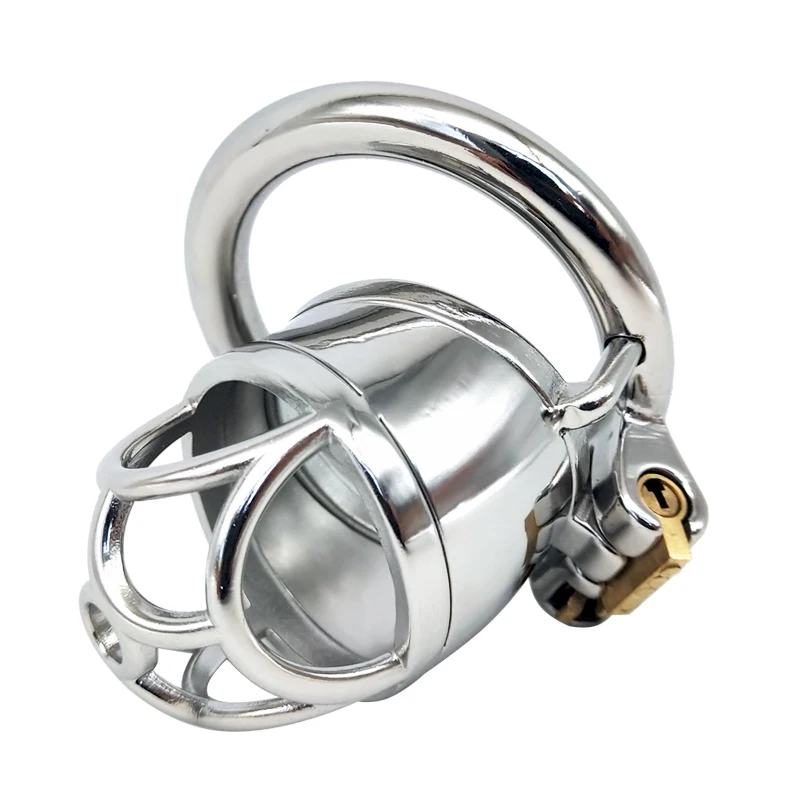 FRRK-21 Cock Cage Male Chastity Device Locked Cage Sex Toy Comfortable Cock Cage Adult Game Sex Toy Exercise Stainless Steel