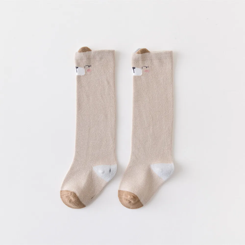 BSM449 New Year Goods 2025 Most Popular Autumn Winter Newborn Baby Long Socks Korean Trends Cute Cartoon Knee Over Baby Sock