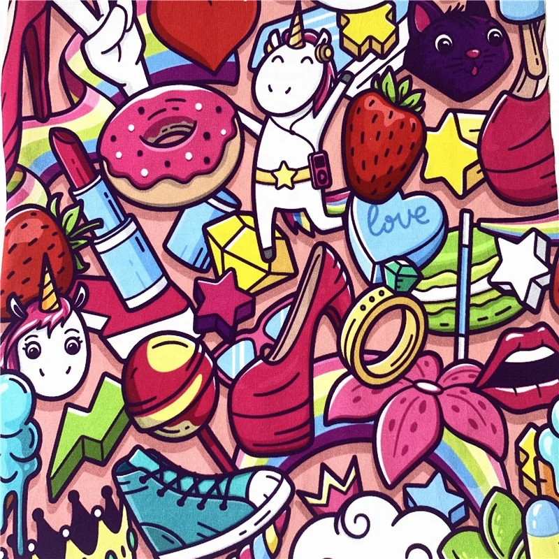 No MOQ 95 Cotton 5 Lycra Custom Digital Printing Cheap Cotton Fabric for baby cloth 230-250gsm