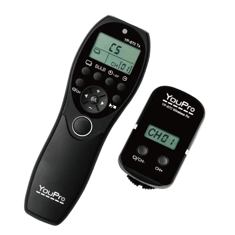 YouPro YP-870/E3 Wireless Shutter Timer Remote for Canon DSLR 1100D, 1000D, 650D
