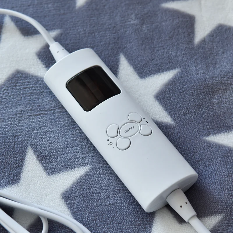 Printed fleece 6 Level Heated Throw blanket twin size CE GS CB RoHS BSCI Rapid Heating Up auto off timer