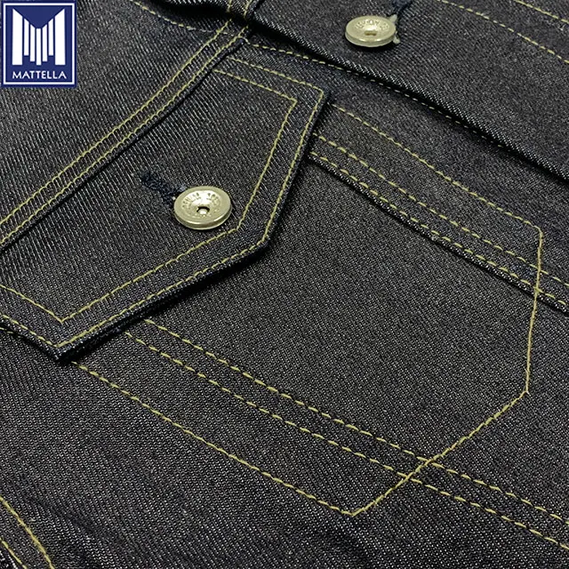 low price custom available 100% cotton indigo color japan selvage denim fabric 17oz selvedge denim jacket for men