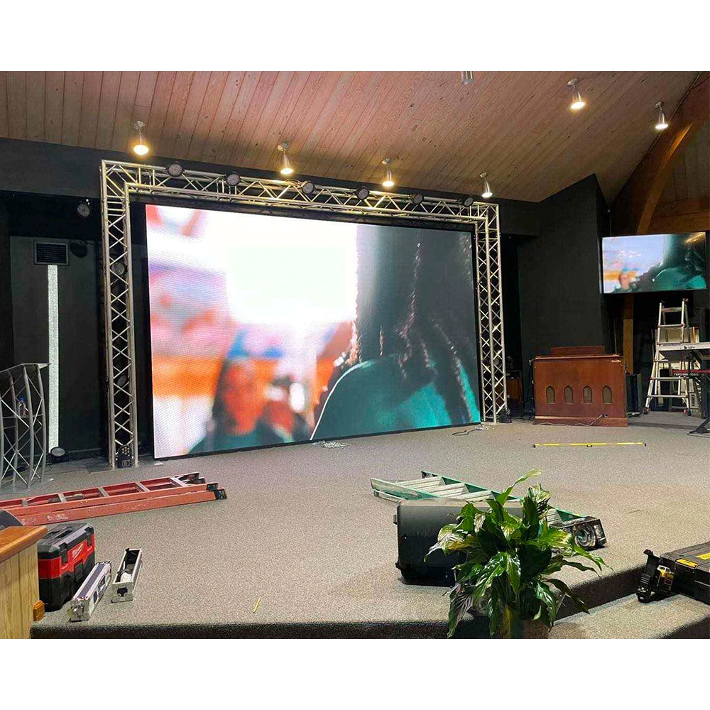 4m X 3m Complete System P2.6 P2.9 P3.91 P4.81 LED Display 500mmx500mm LED Panel Backdrop Full color Indoor Outdoor LED Screen