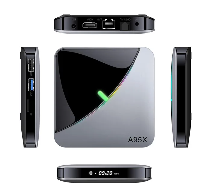 A95X F3 S905X3 2 4 ГГц/5 ГГц двухдиапазонный wifi android 9 0 ТВ-бокс Гб RAM 64 ROM медиаплеер A95XF3