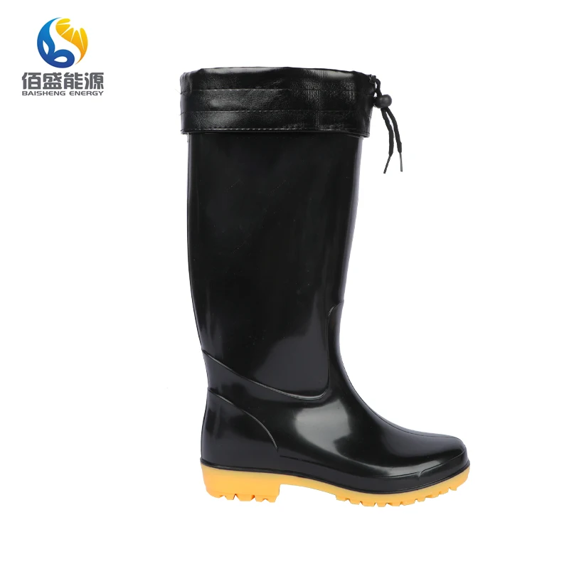 2022 New Design Safety Light Working PVC Material Ankle Rain Boots