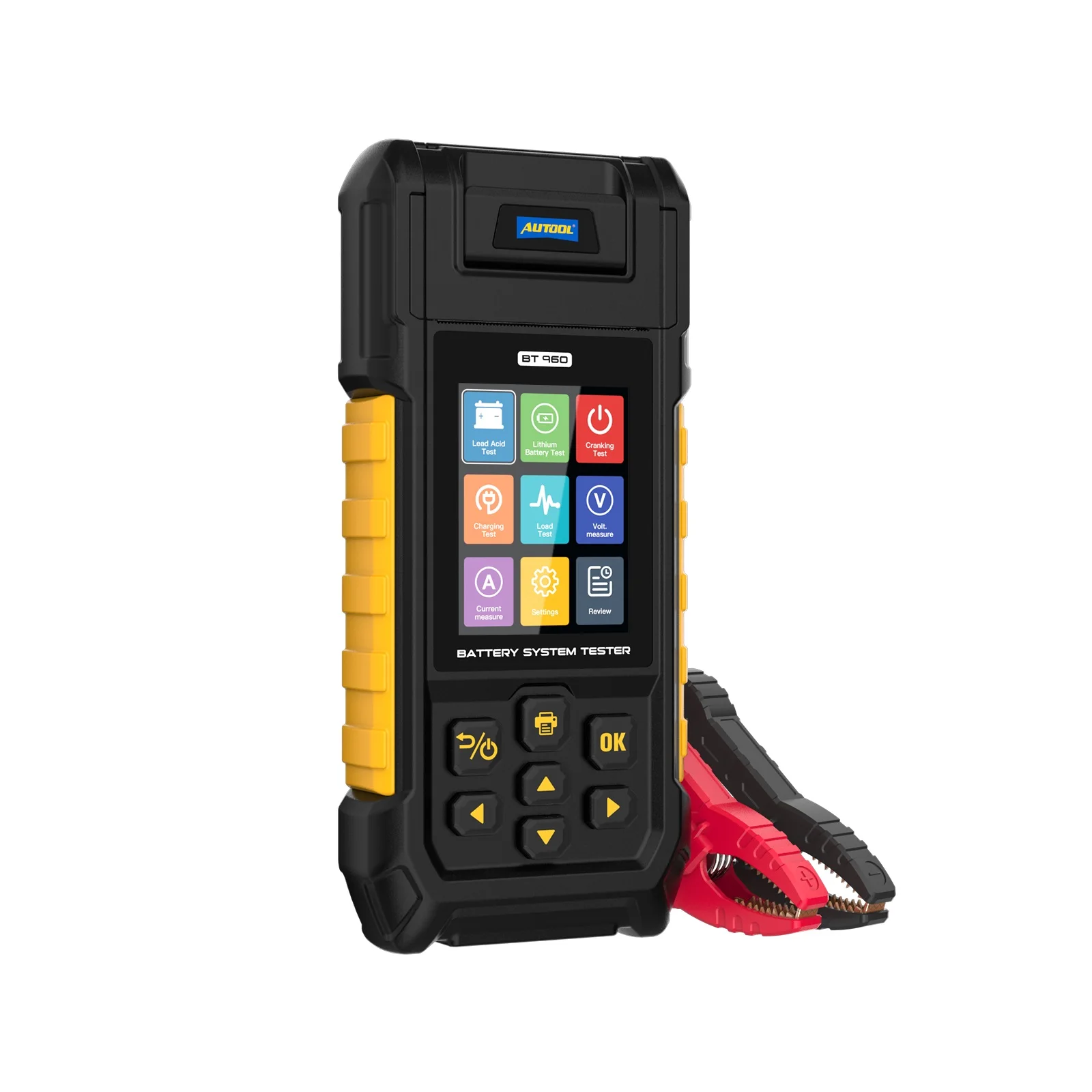 AUTOOL Digital 12v 72v Automotive Lithium Ion Impedance Capacity Deep Cycle Voltage Meter Car Battery Tester Fit For Lancol