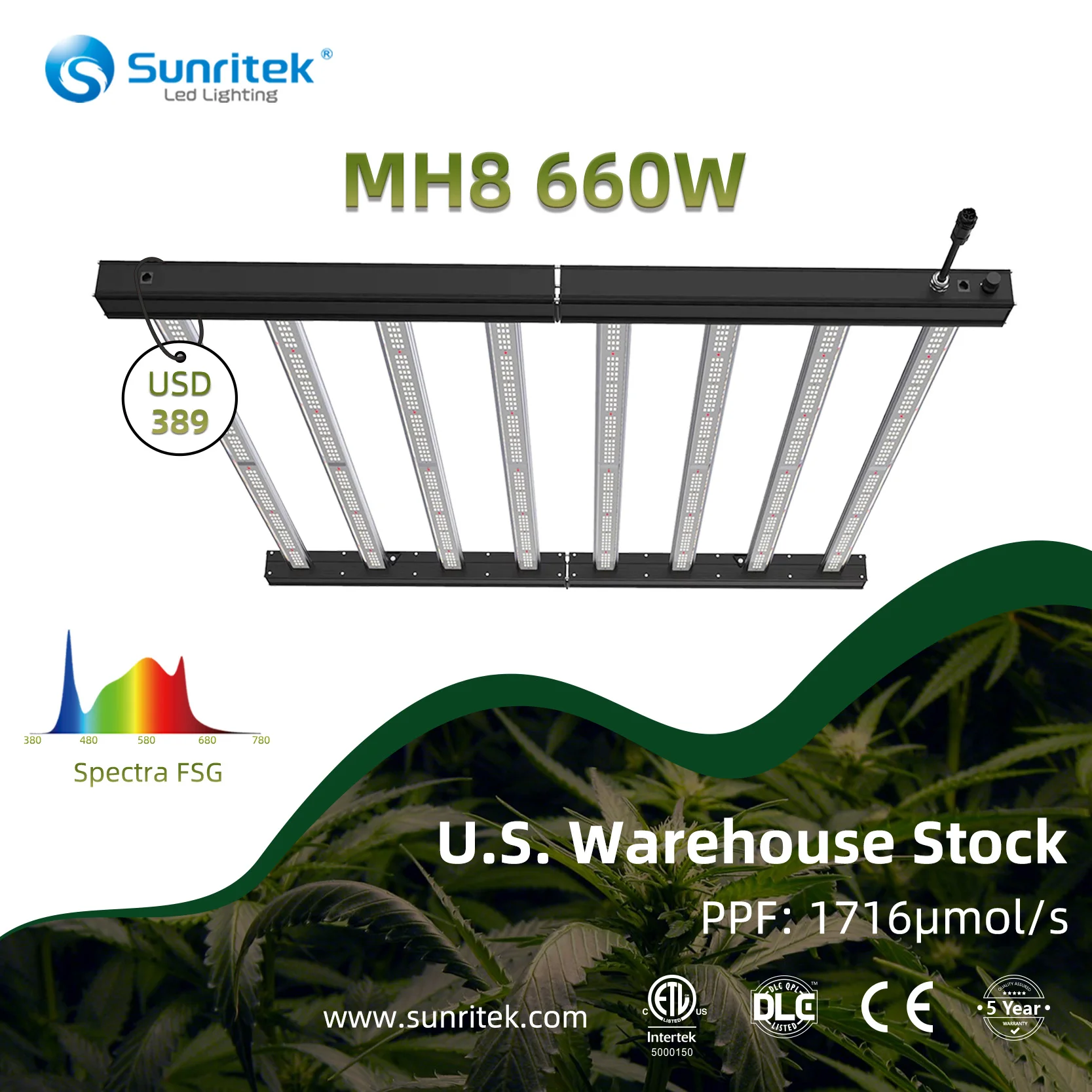 USA stock 1 day shipping led grow lights with far red UV 720W /660w full spectrum plant lamp bar samsung lm301h strips