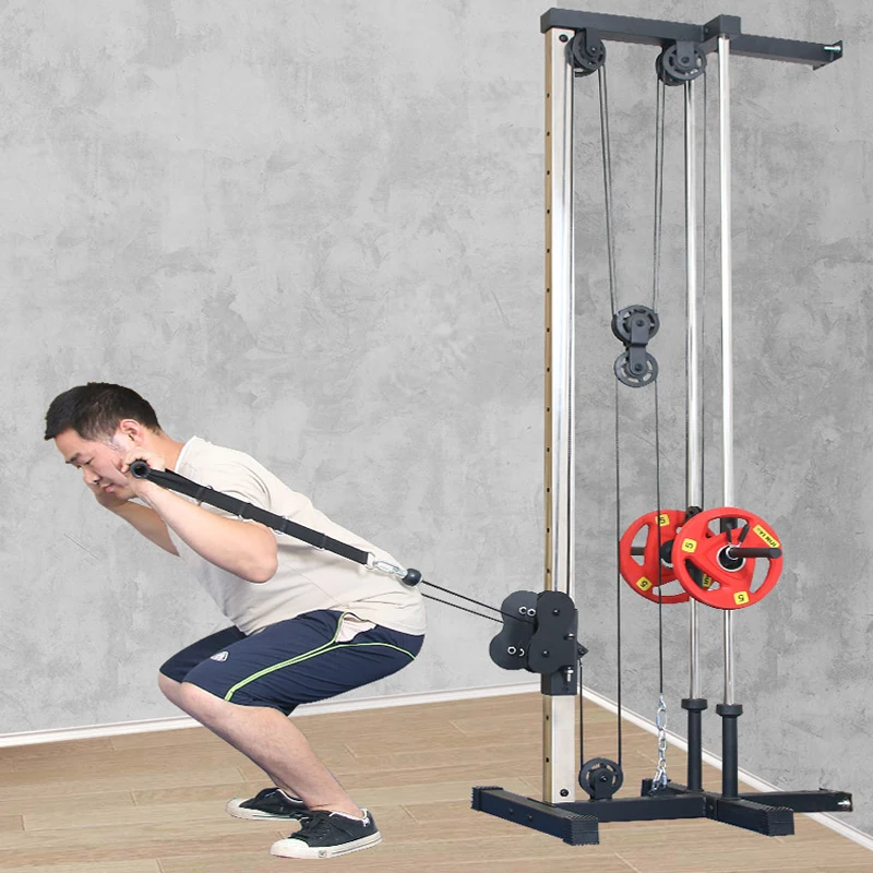 W1N Factory Direct Sale Wall Mount Cable Station Pull Down with Adjustable Dual Pulley System