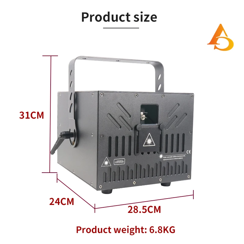 Explosive new products 8w rgb laser light disco dmx laser light for stage wedding