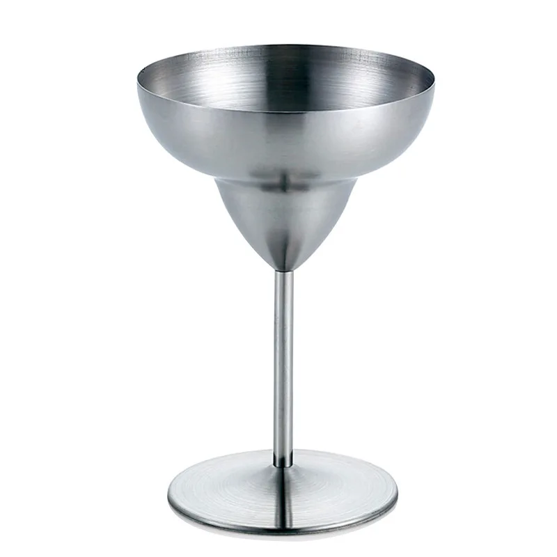 Ready to ship 300ML stainless steel 304 copper rose gold cocktail goblet margarita glass