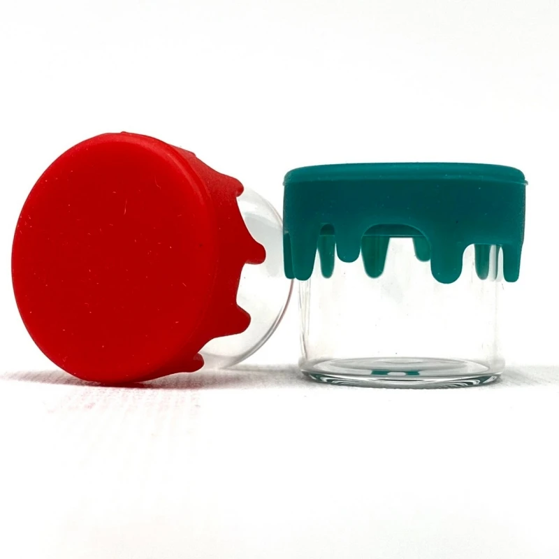 Wholesale 6ml Borosilicate Clear Glass Perfume Bottle Concentrate Container with Silicone Cap