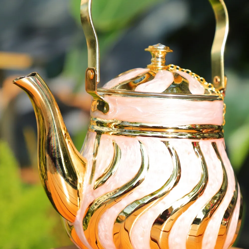 2025 New Tea Pot Metal Extra Large Stainless Steel Tea Pots Cast Iron For Restaurants Teapot Kettle