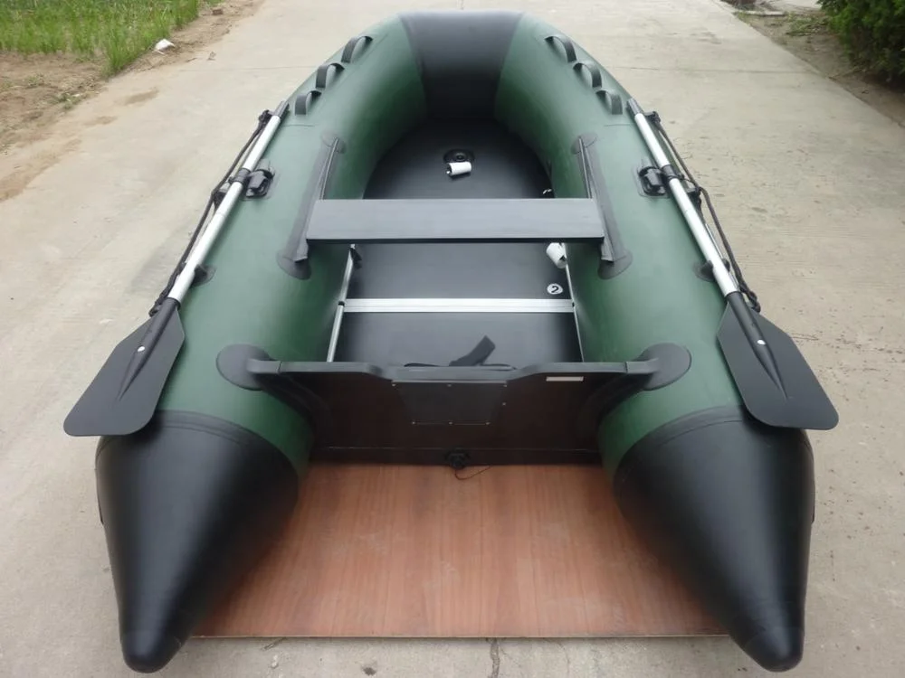 3 Persons 270cm Small PVC Fishing inflatable boat with outboard motor