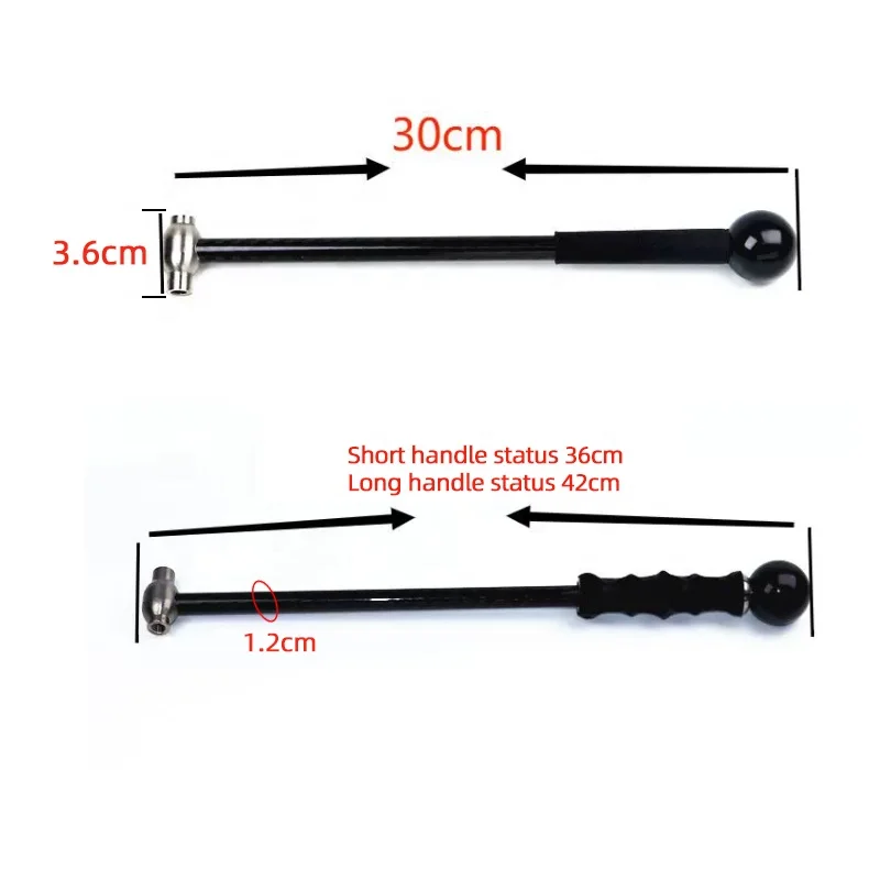 Car Dent Repair Hammer Body Repair Hammer Leveling Hammer Non-Trace RepairTool Titanium Alloy Retractable Set With Tool Kit
