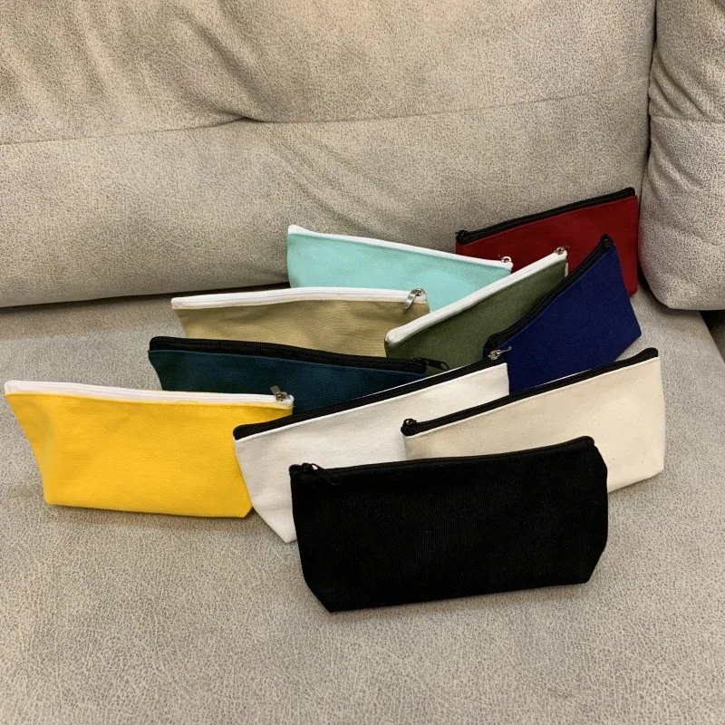 
Wholesale Custom Design Logo Printed Plain Organizer Gift Pencil 12oz Canvas Pencil Bag 