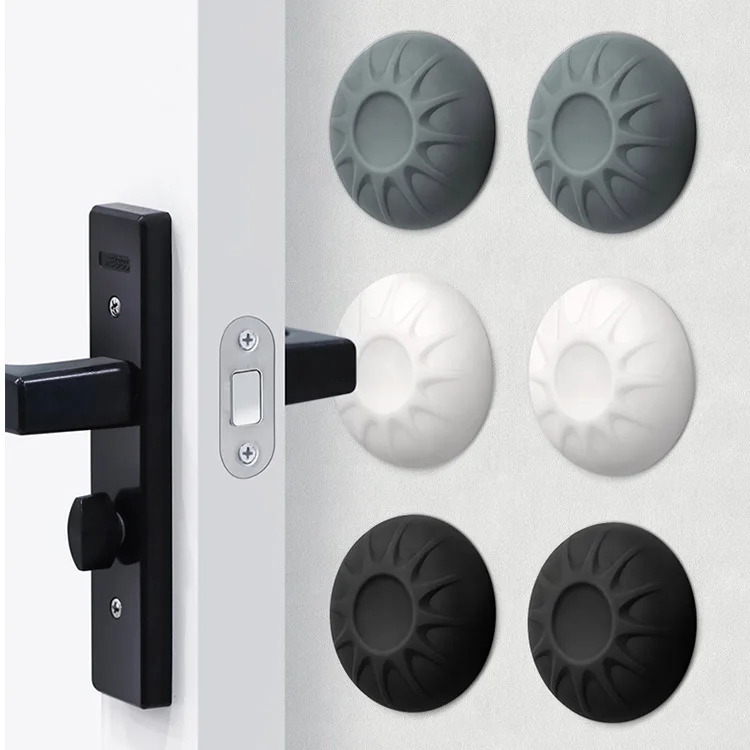 3M Silicone Wall Protector Self- Adhesive Crash pad, Door Handle Bumper Rubber Guard Stopper