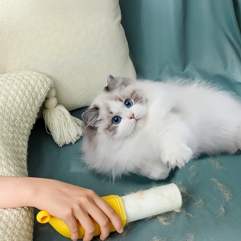 Fruit Shape 2 in 1 Lint Roller Lint Brush With A Quick And Easy Rolling Motion Pet Hair Remover Roller For Pet Fur And Clothing