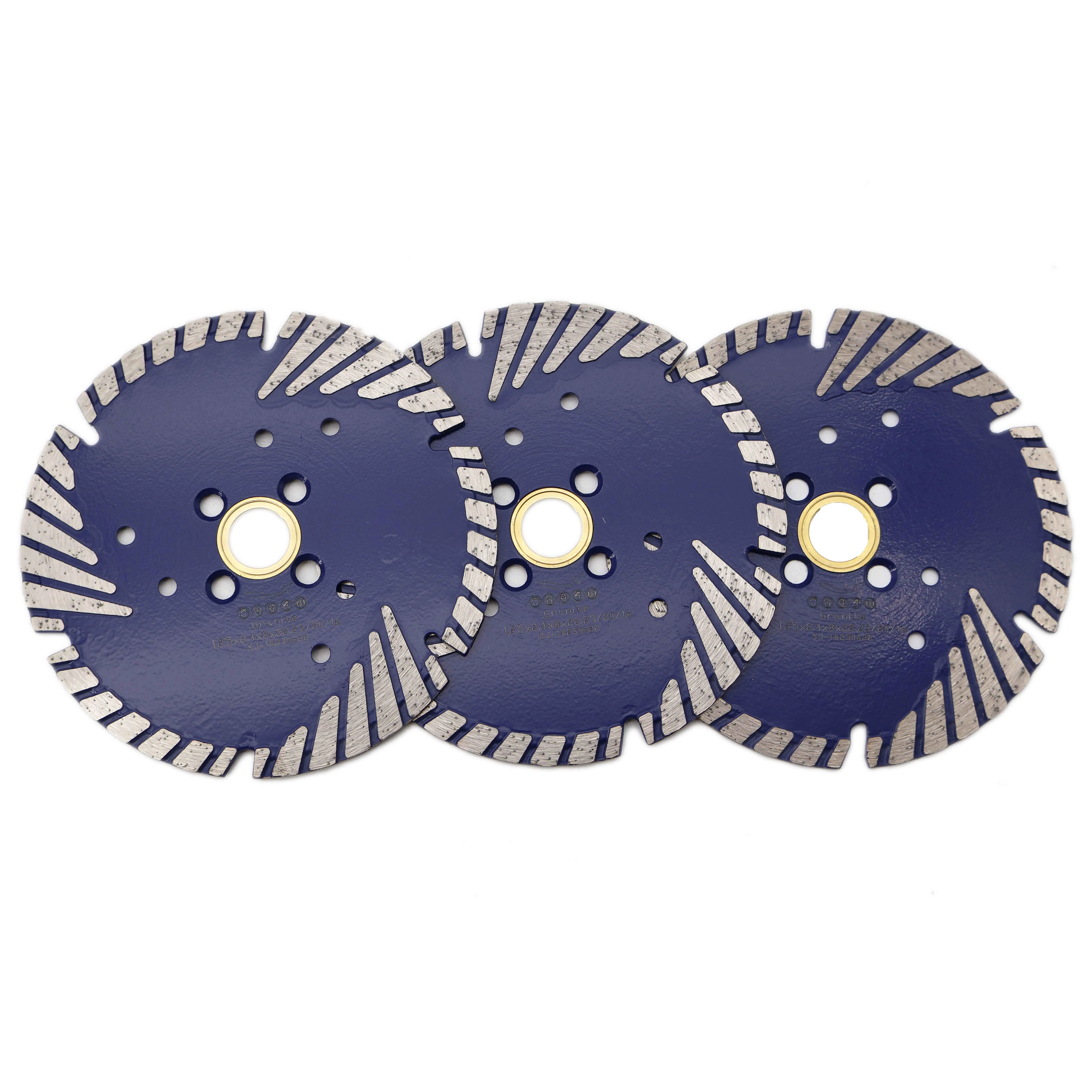 Diamond Cutting Disc Protective Teeth Turbo Saw Blade for Tiles Cutting Machine