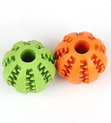 
Rubber Dog Pet Cleaning Tooth Balls Toys Chew juguetes para perros 