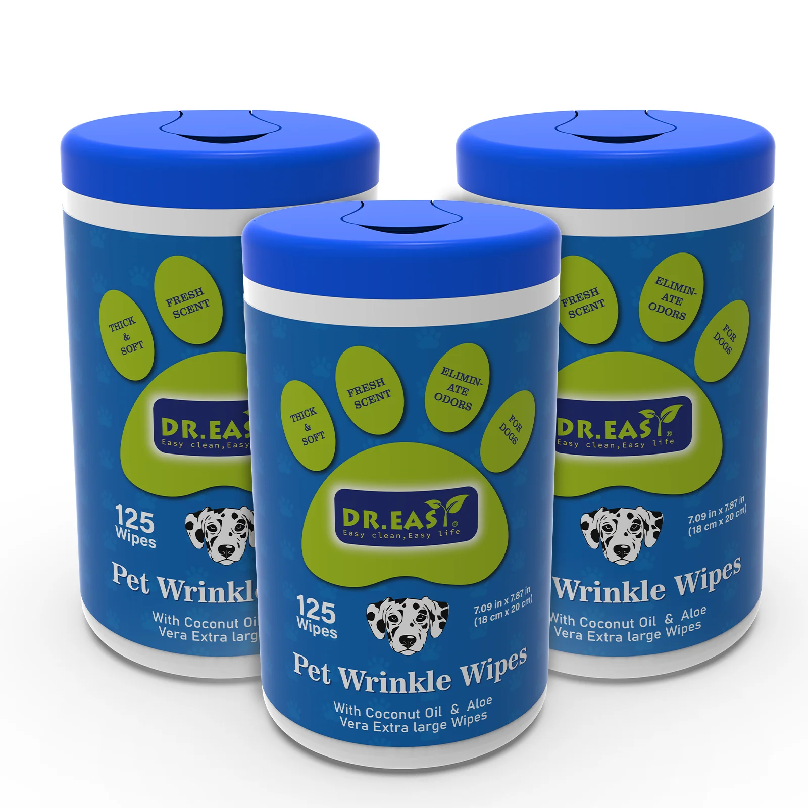 Cat Dog Wipes Biodegradable Compostbale Pet Wipes Mild Safe Ingredient Non Woven Ears Eyes Body Cleaning Pet litter Box Wipes