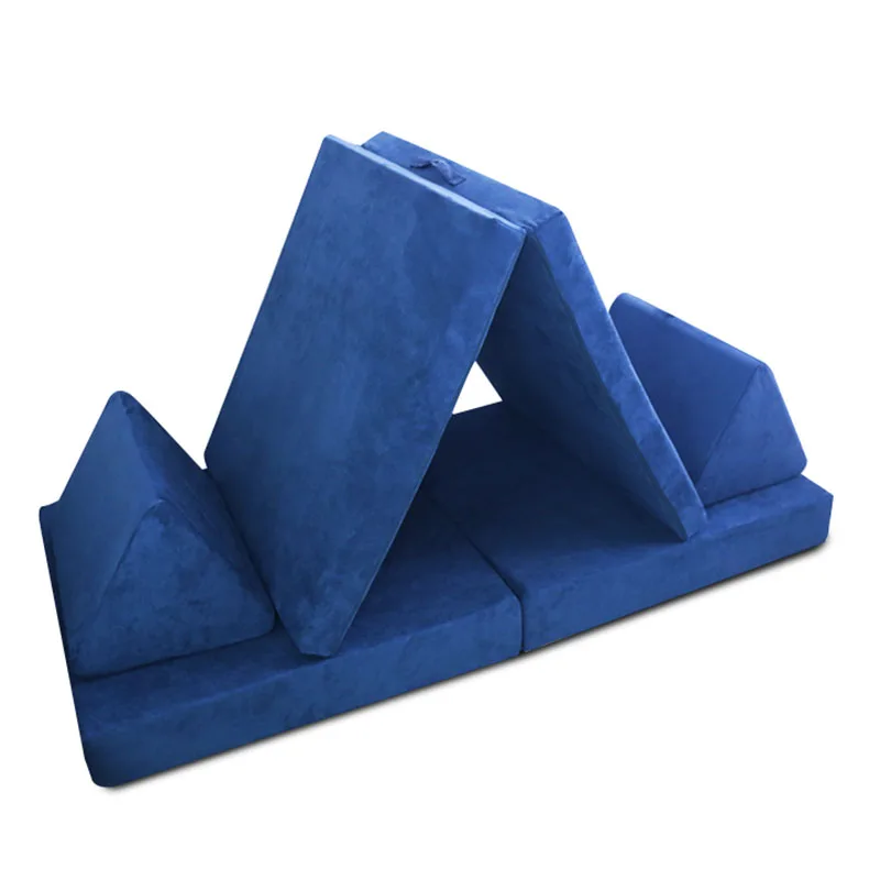 Kids sofa manufacture custom colorful foam kids play couch nugget couch for children