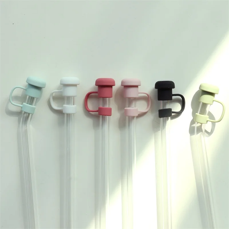Custom  Private  design Silicone Straw topper For 30 & 40 Oz Cup Tumbler Accessories silicone drinking Straw Tip Cover Cap