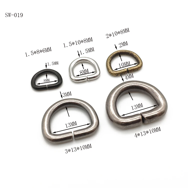 Bag D Buckle Ring Metal Handbag Hardware Accessories D Ring for Purse