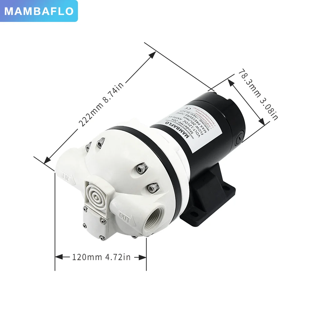 MAMBAFLO HV-20 Automatic Urea Pump AC 12V Dispenser Adblue Pump large flow 20LPM chemicals transfer pump  alcoholic motor oil
