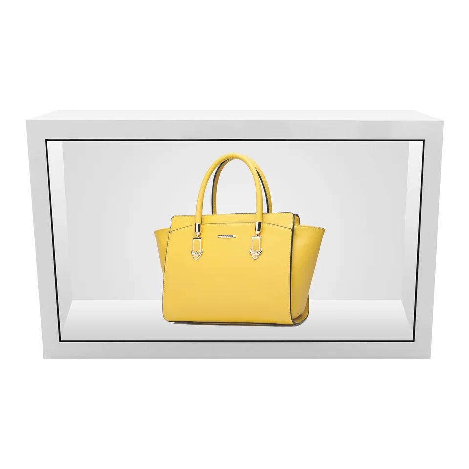 transparent lcd box display 32 43 49 55 65 75 86 inch screen with Interactive Touch Showcase Hologram Box transparent lcd case