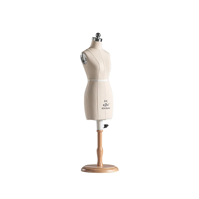 fashion mini female foam window display mannequin 1/2 half body torso mini miniature tailor dress form with base