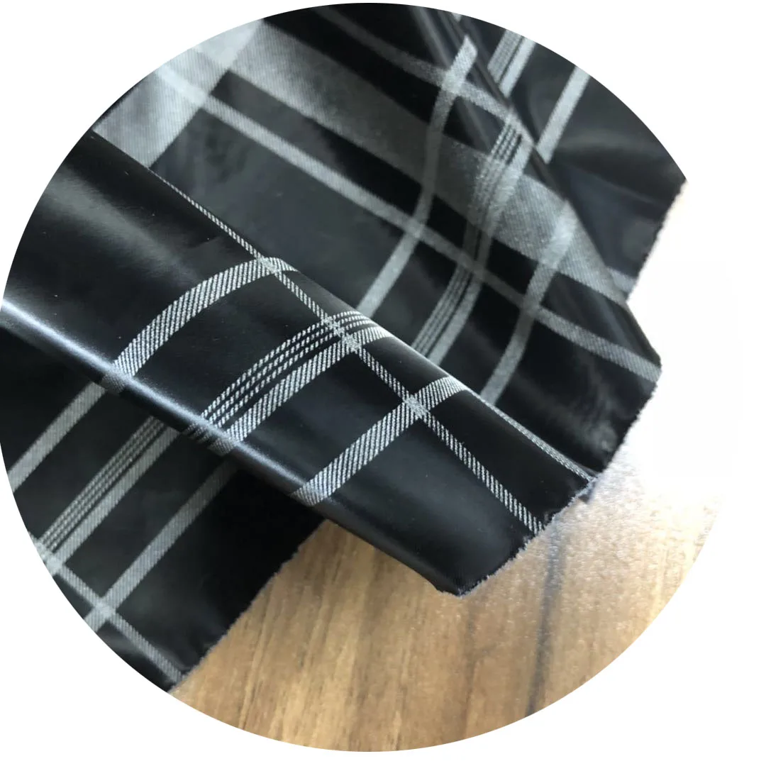 
Woven waterproof downproof laminated with print membrane breathable jacket fabric 