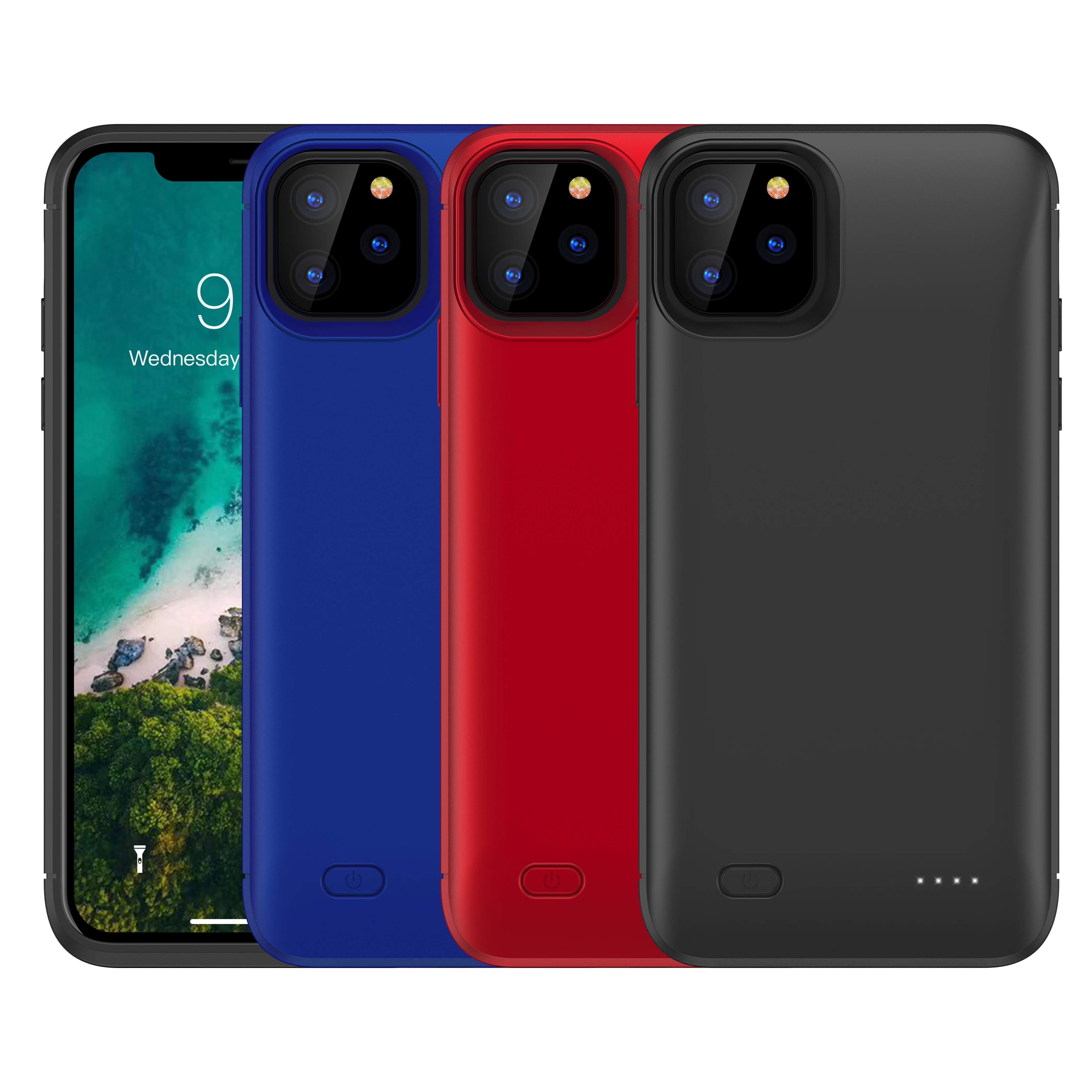 Чехол для телефона с беспроводной зарядкой, 4000 мАч, блок питания для мобильного телефона, аккумулятор для iPhone 11, 11Pro, 11Pro MAX