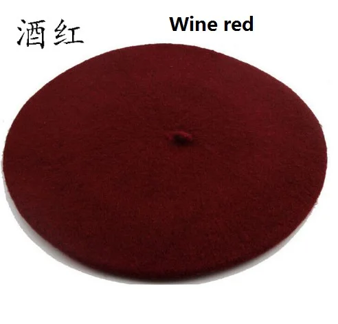 Шерстяной берет для девочек, шапки-бини разных цветов, женский модный берет художника, шерстяной уличный осенний теплый Французский Берет, дамские береты для девочек